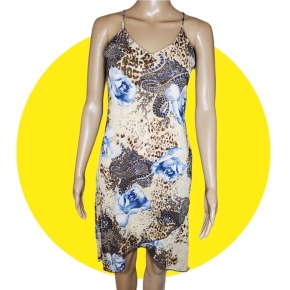 Conspiracy Dresses & Skirts - Conspiracy Sexy floral with Cheetah‎ print dress